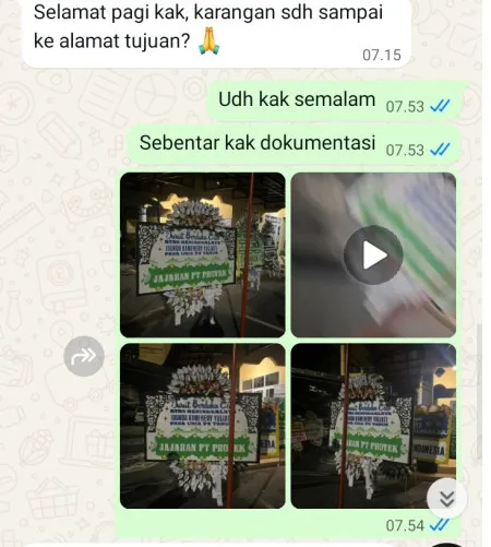 Pengiriman Papan Bunga Selamat Karang Bogorejo