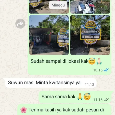 Pengiriman Papan Bunga Duka Karang Bogorejo