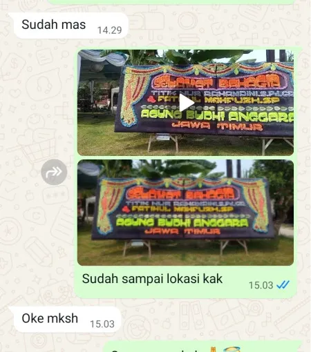 Pengiriman Papan Bunga Karang Bogorejo