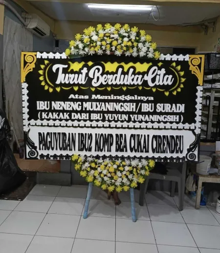 Papan Bunga Duka Karang Bogorejo